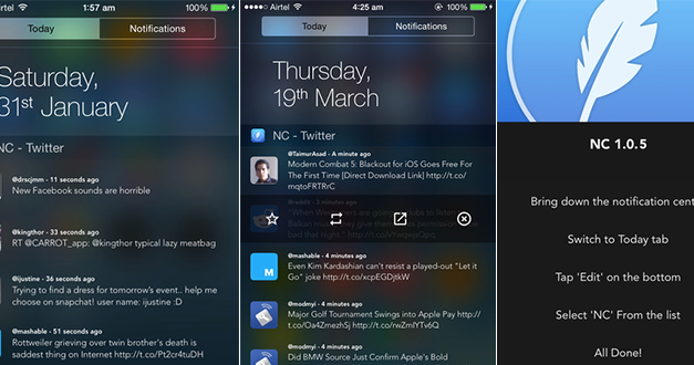 NC Twitter Widget – App Review