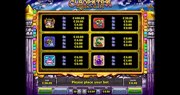 Play Cleopatra Queen of Slots
