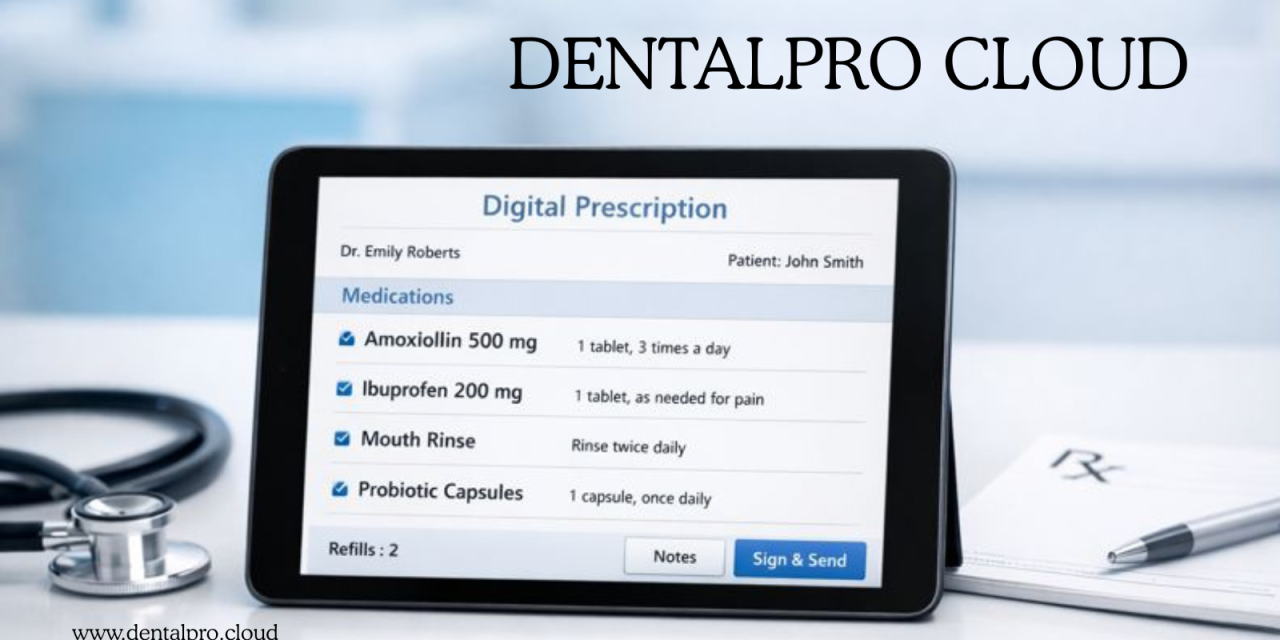 Digital Prescriptions: Modernizing Dental Pharmacotherapy