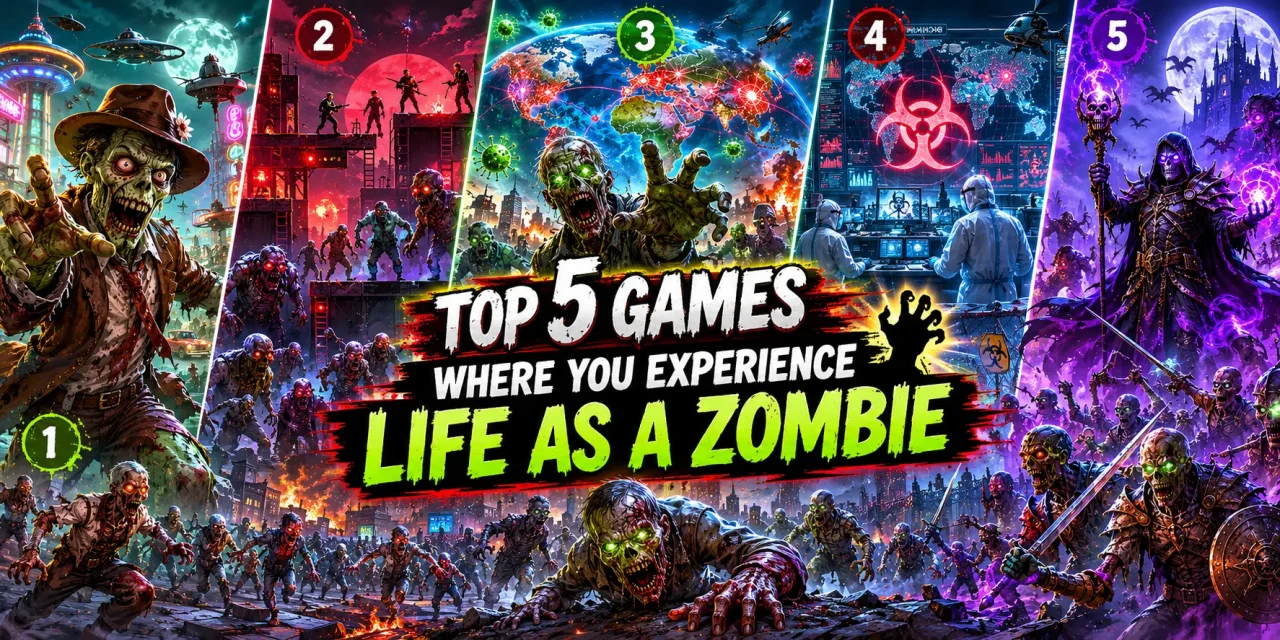 Top 5 Games Where You Experience Life as a Zombie