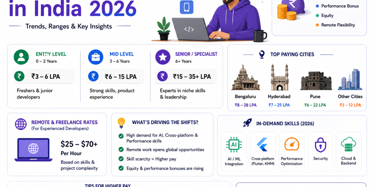 App Developer Salary Trends in India in 2026