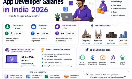 App Developer Salary Trends in India in 2026