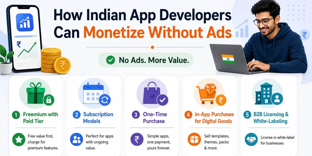 How Indian App Developers Can Monetize Without Ads