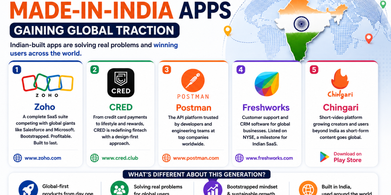 Top 5 Made-in-India Apps Gaining Global Traction