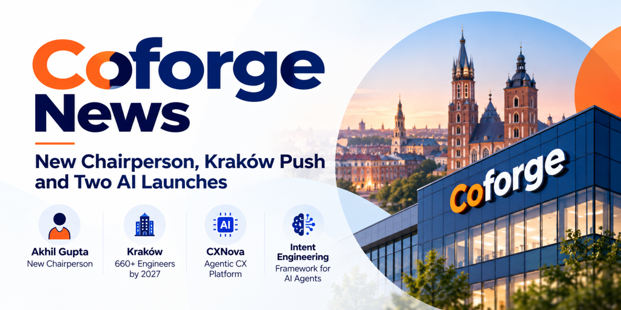Coforge News: New Chairperson, Kraków Push and Two AI Launches