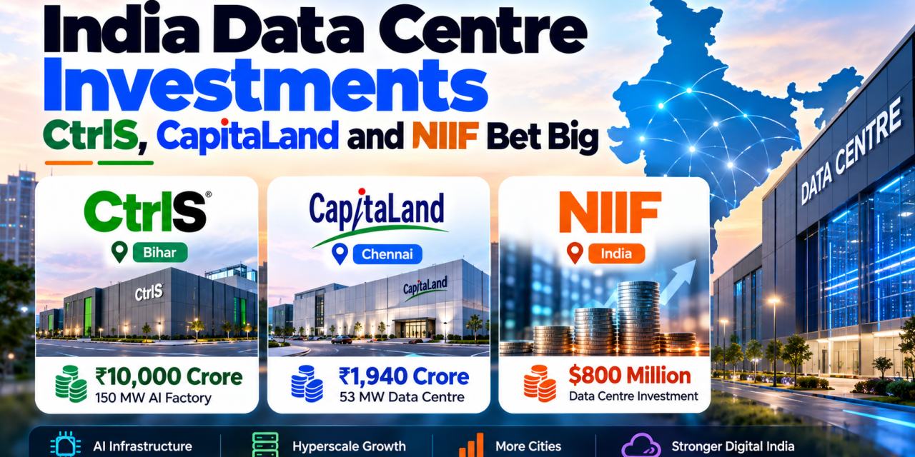 India Data Centre Investments: CtrlS, CapitaLand and NIIF Bet Big