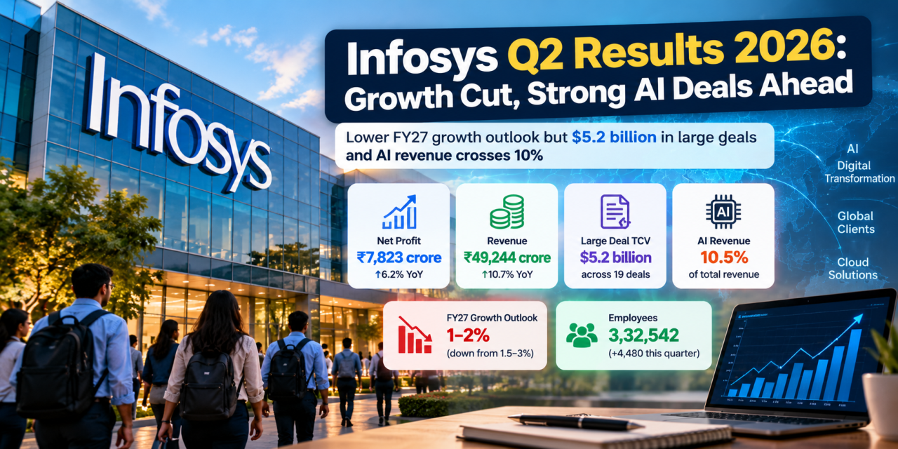 Infosys, Infosys Q2 FY27, Q2 FY27 Results, IT Earnings, Salil Parekh, Revenue Guidance, AI Revenue,