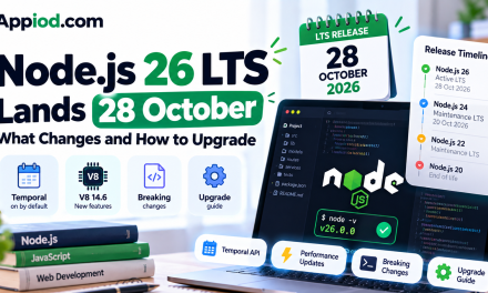 Node.js 26 LTS Lands 28 October: What Changes and How to Upgrade