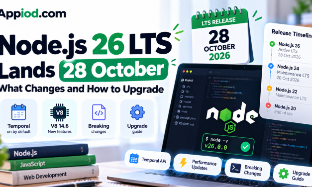 Node.js 26 LTS Lands 28 October: What Changes and How to Upgrade